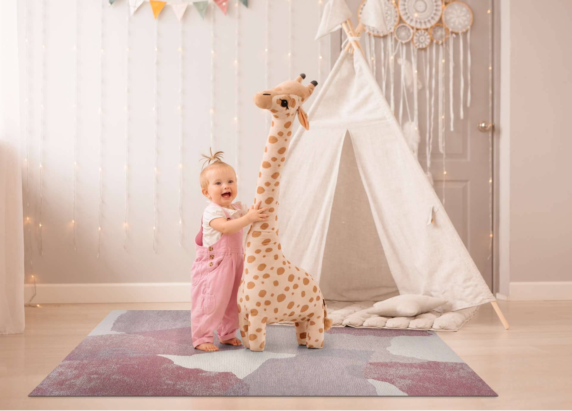 Moderner Teppich LILA ROSA - Waschbarer Teppich – Bild 8